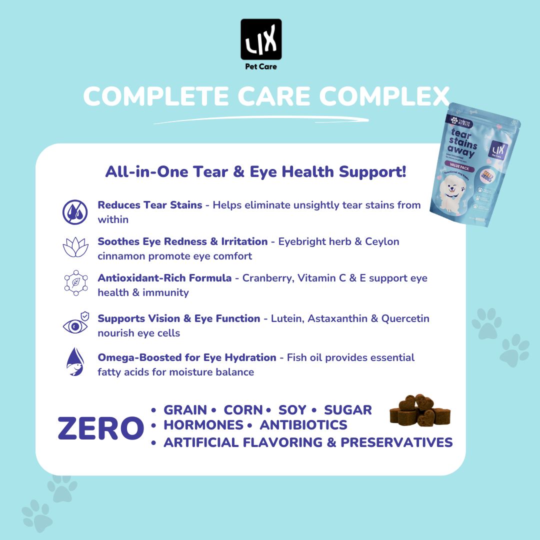 Tear Stains Away Value Pack – Functional Dog Treats for Tear Stains Prevention + Reduce Eye Redness